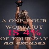 One Hour Workout is 4% of Your Day