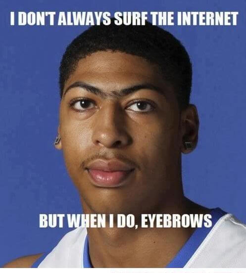 Anthony Davis Surfing the Internet