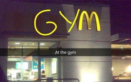At the McDonald's Gym