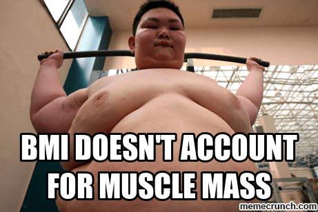 BMI Doesn't Account For Muscle Mass
