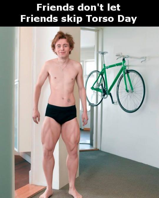 Friends Don't Let Friends Skip Torso Day