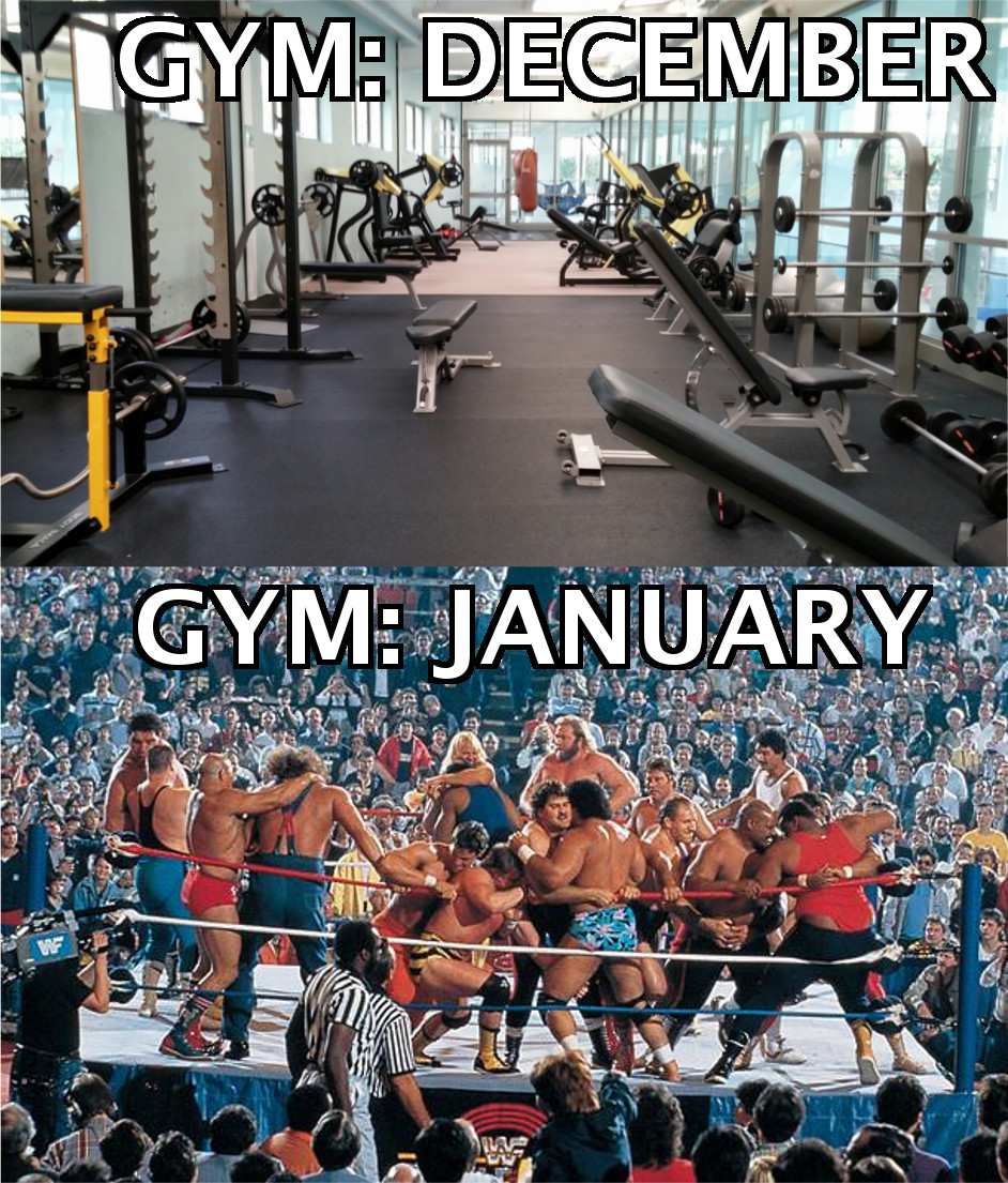 GYM Before and After New Year
