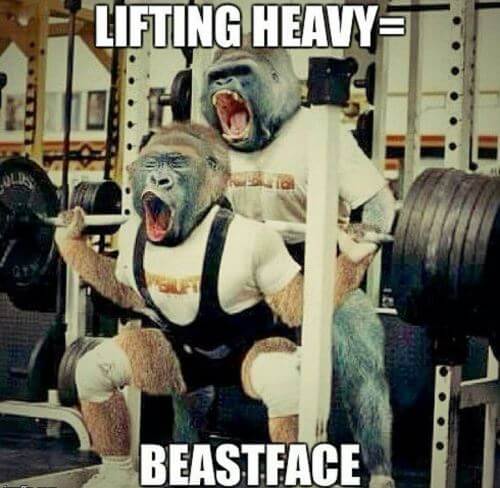 Lifting Heavy = Beastface