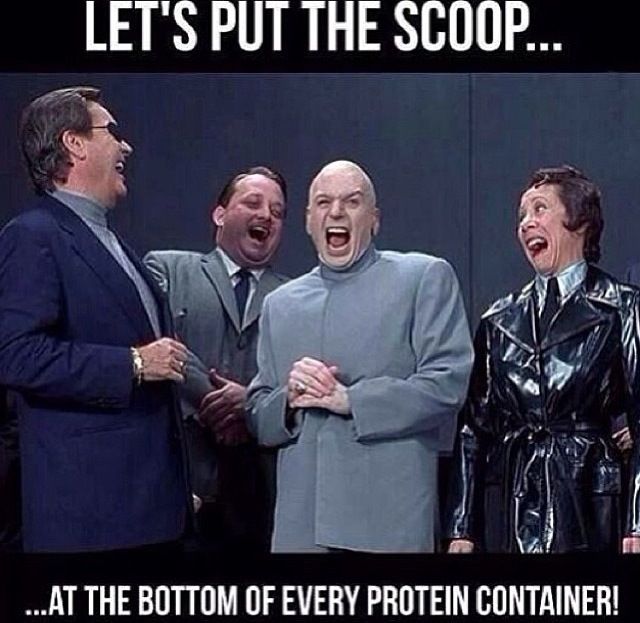 Put the Scoop at the Bottom of Every Protein Container!