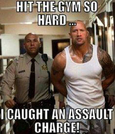 When the Rock goes to the gym