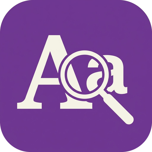MES Font Preview and Finder logo