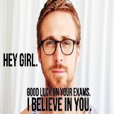 Ryan Gosling wishes you luck on your exams