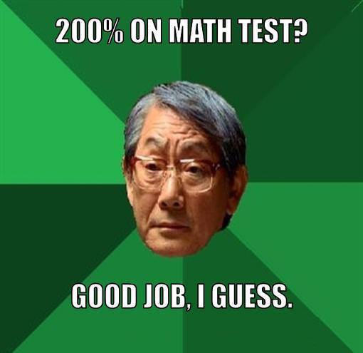 200% on Math Test? Good Job, I Guess
