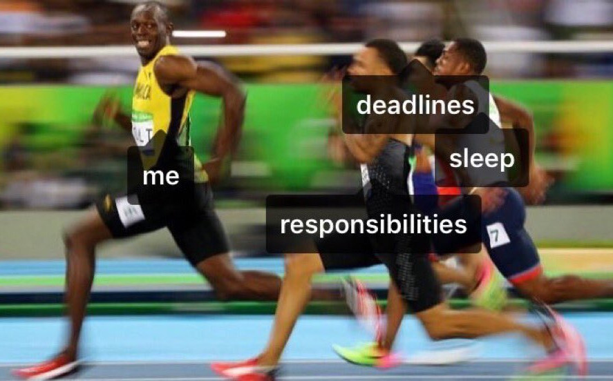 I'm as fast as Usain Bolt