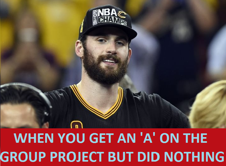 Kevin Love Gets A's On Group Projects