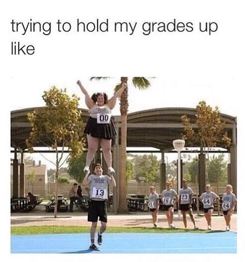 Trying to Hold my Grades up like..
