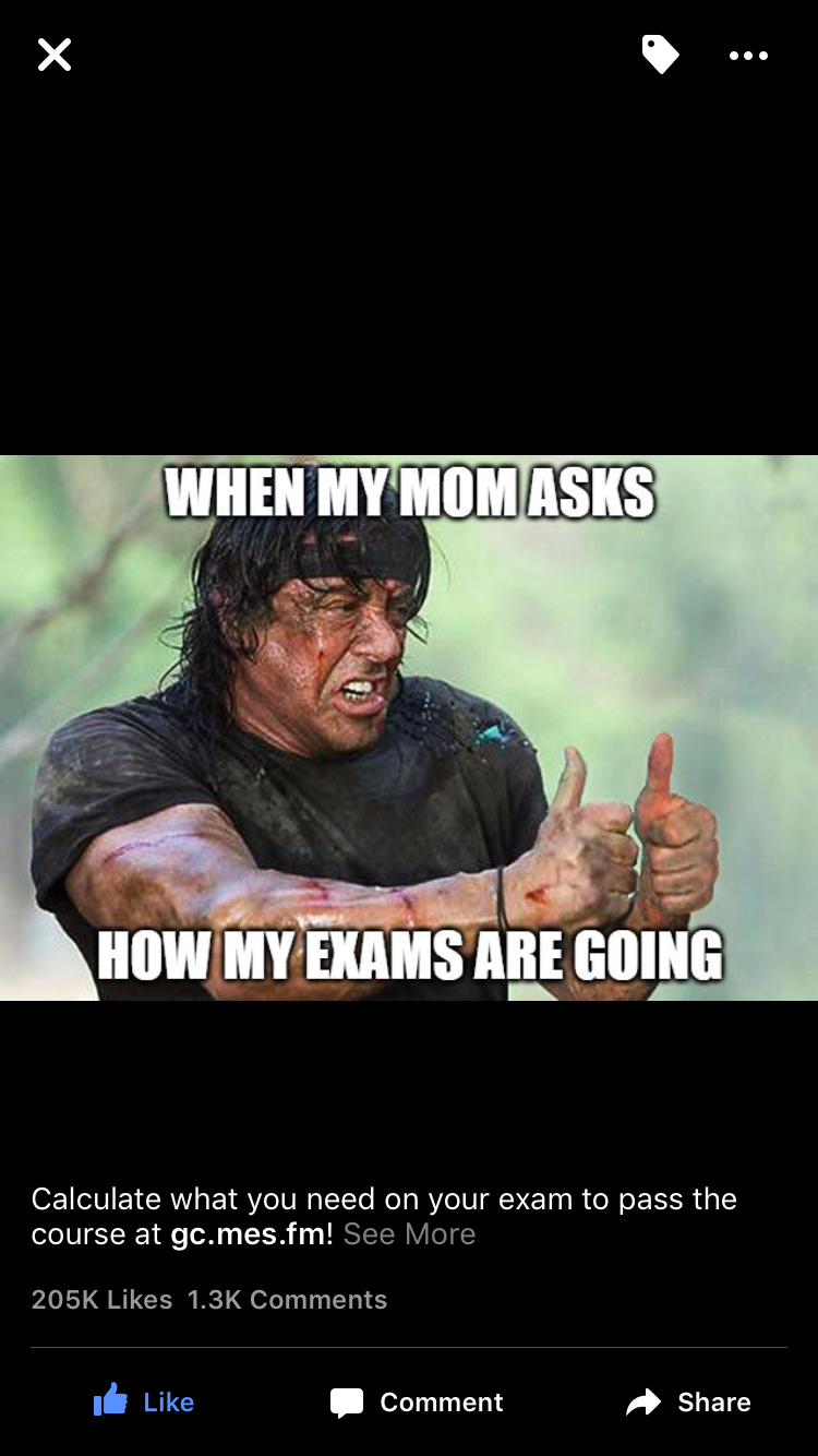 When My Mom Asks How My Exams Are Doing