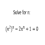 Can You Solve for n?