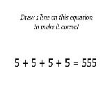 Draw a Line to Make this Correct