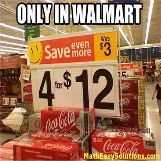 4 for 12 dollars instead of 3 each