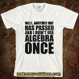 Is algebra never used in real life