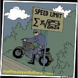 Tough speed limit math equation