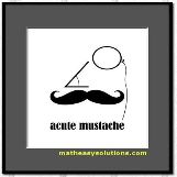 A cute mustache
