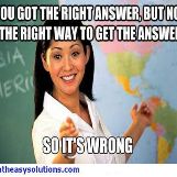 Teachers love deducting marks