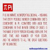 Pi decimals never end