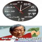 Strict asian dad loves this math clock