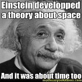 Albert Einstein always making theories
