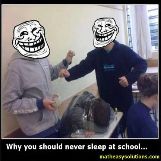 Dont fall sleep at school
