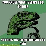 Odd numbers arent divisible by 2