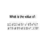 Math Fractions Puzzle