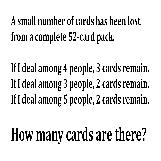 Missing Cards Riddle