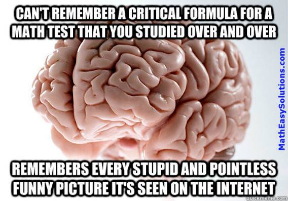 Remembering all the wrong things during a test
