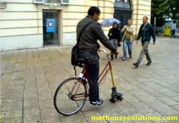 Replacing wheel with a rollerblade