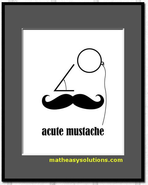 A cute mustache