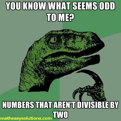 Odd numbers arent divisible by 2
