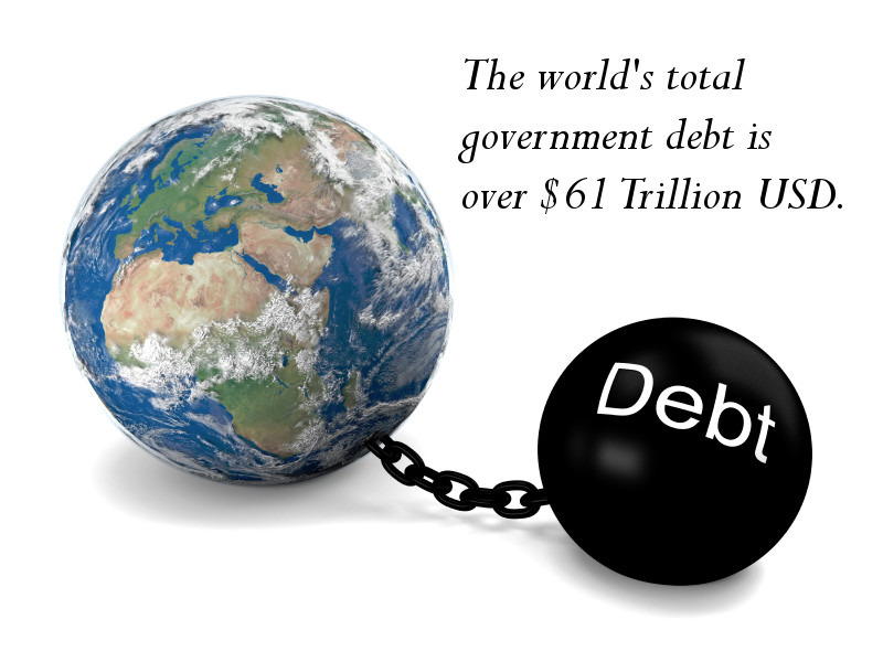 The governments of the world are in debt