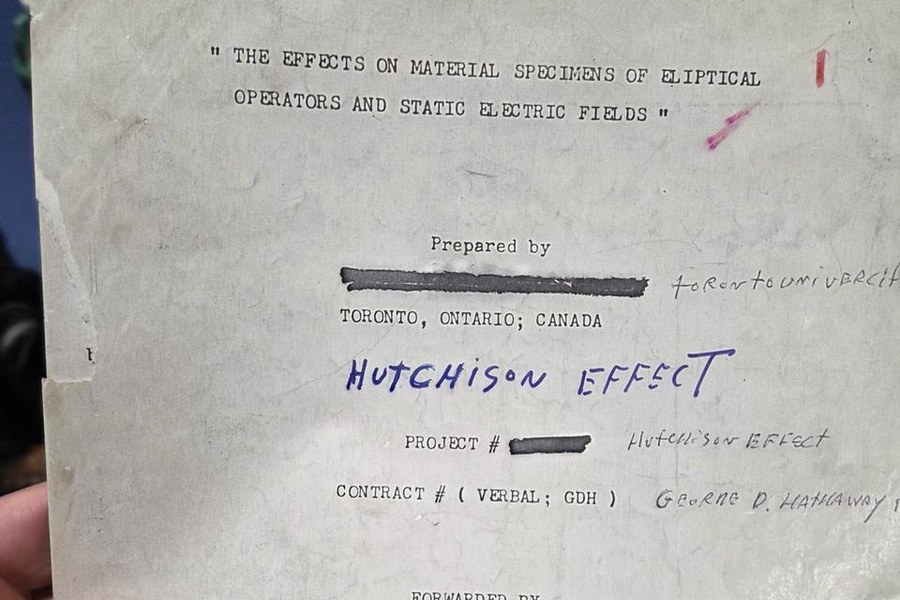 Los Alamos Report Appendix C of the Hutchison Effect