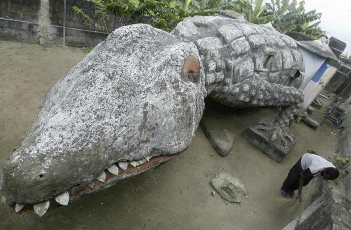 Crocodile House in Abidjan, Ivory Coast