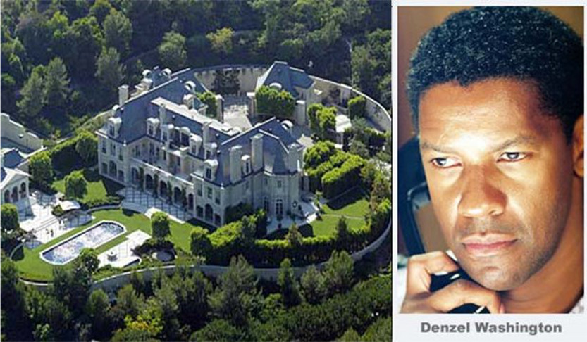 Denzel Washingtons Mansion Castle