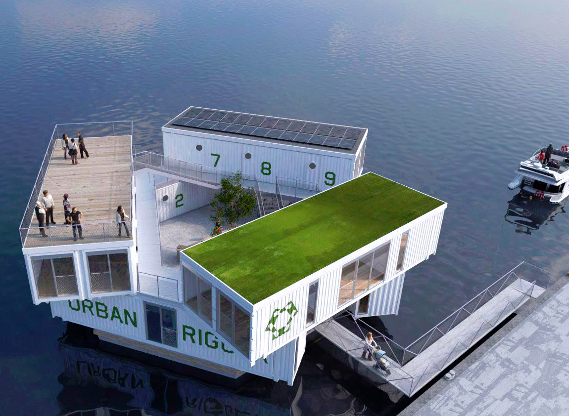 Floating Dorms in Copenhagen, Denmark