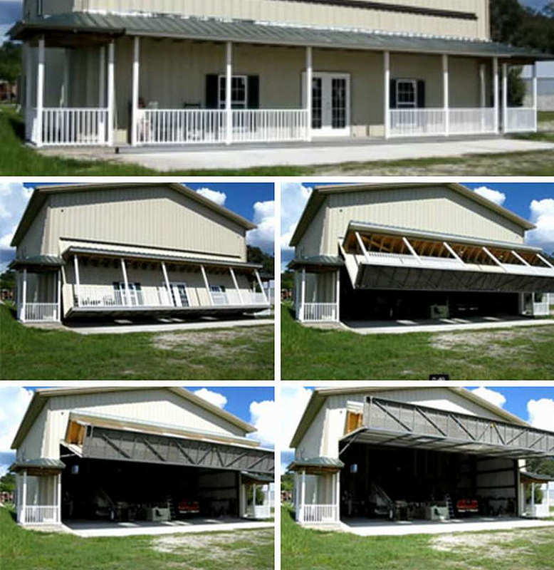 House turns into a Hidden Garage