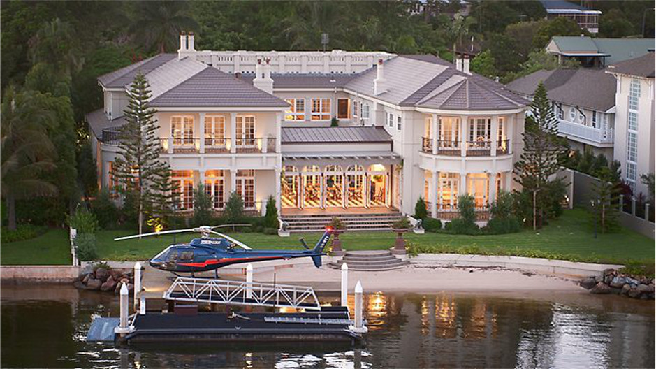 Mansion With A Helicopter Pad