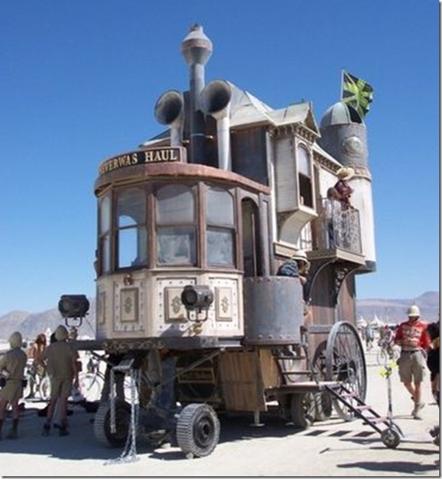 "Neverwas Haul" Victorian House at Burning Man Music Festival
