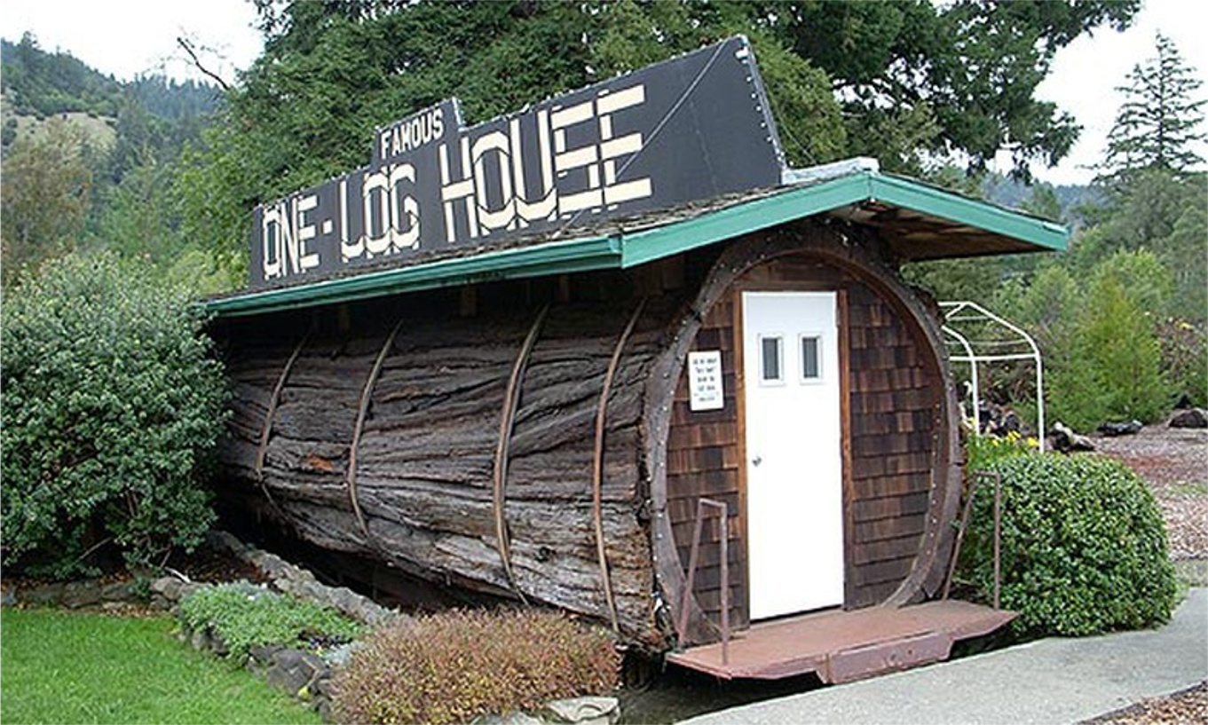 "One Log House" in California, USA