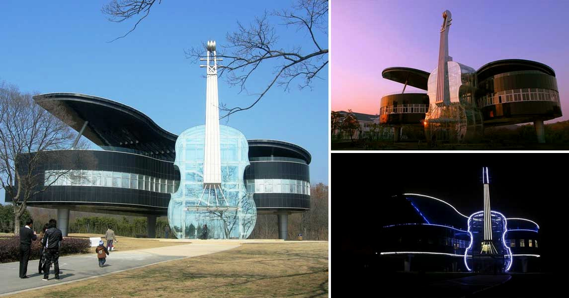 Piano and Violin House in Huainan, China