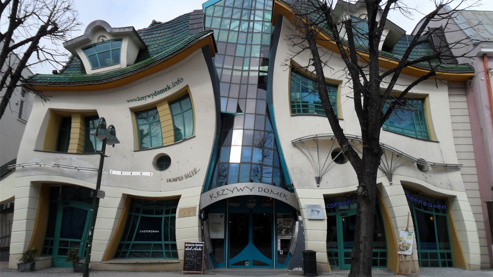 The Crooked House in Sopot, Poland