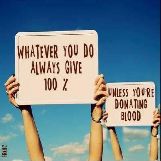 Always give 100%...