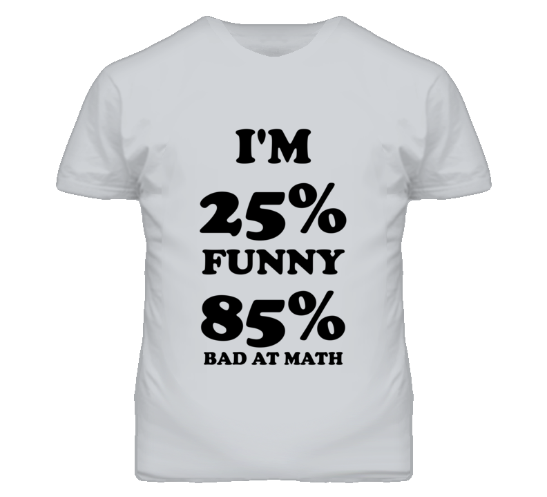 25% Funny, 85% Bad at Math