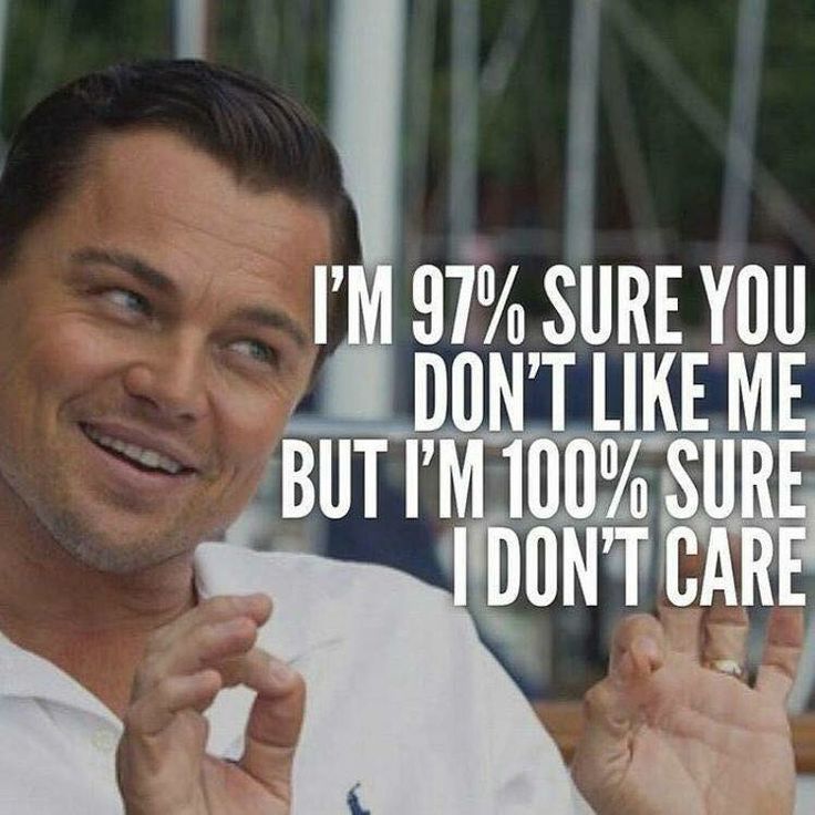 Leonardo DiCaprio Does not care 100% of the time