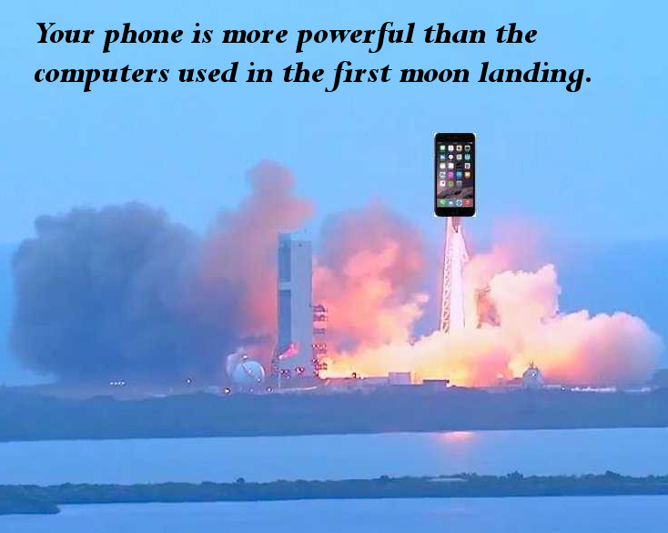 Your Phone is More Powerful than Moon Landing Computers