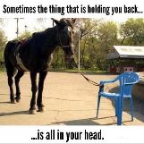 What's holding you back is in your head